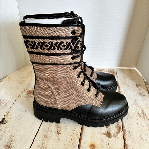 Sam & Libby Shoes - Sam & Libby Stella Embroidered Combat Boots lace up chic women’s sz 7.5 NWT